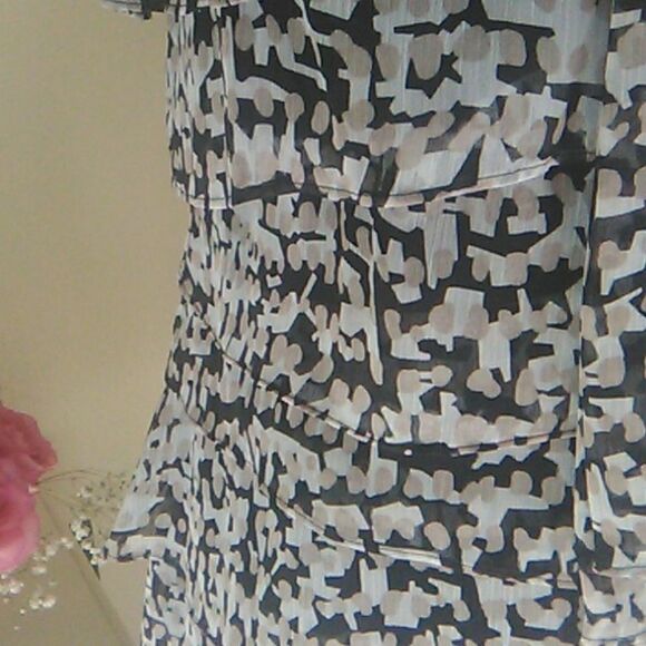 R & K Originals Sheer Layered Dress - Picture 4 of 13